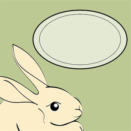 simsearch:400-08933060,k - Easter Rabbit animal frame text. Vector illustrator Easter Bunny. Foto de stock - Super Valor sin royalties y Suscripción, Código: 400-08933051