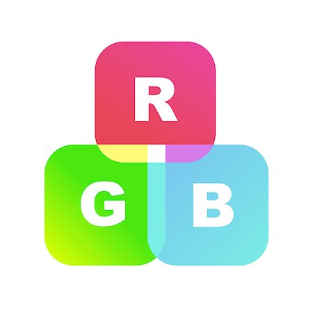 Color system of the RGB as toy cubes. Vector EPS8 Foto de stock - Super Valor sin royalties y Suscripción, Código: 400-08933090