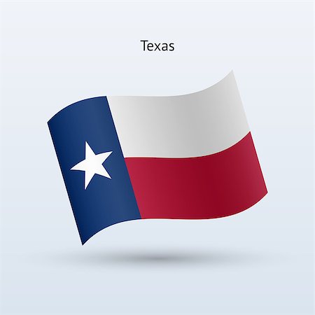 simsearch:400-06202298,k - State of Texas flag waving form on gray background. Vector illustration. Photographie de stock - Aubaine LD & Abonnement, Code: 400-08933506