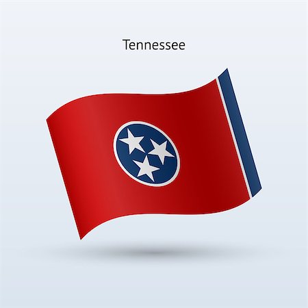 simsearch:400-06202298,k - State of Tennessee flag waving form on gray background. Vector illustration. Photographie de stock - Aubaine LD & Abonnement, Code: 400-08933507