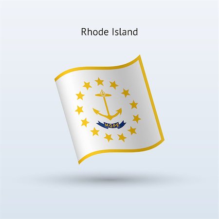 simsearch:400-06202298,k - State of Rhode Island flag waving form on gray background. Vector illustration. Photographie de stock - Aubaine LD & Abonnement, Code: 400-08933501