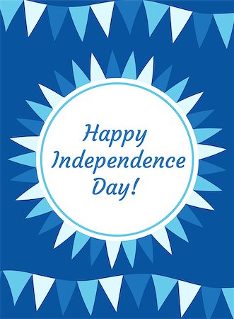 simsearch:400-09089749,k - Happy Israel Independence Day greeting card, poster, flyer, invitation with the national colors and star, garland, flag. Jewish Holidays template for your design. Vector illustration Foto de stock - Super Valor sin royalties y Suscripción, Código: 400-08933586