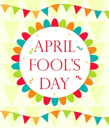 simsearch:400-09065162,k - April Fools' Day vector. Holiday laughing card, poster. Vector illustration Stock Photo - Budget Royalty-Free & Subscription, Code: 400-08933583