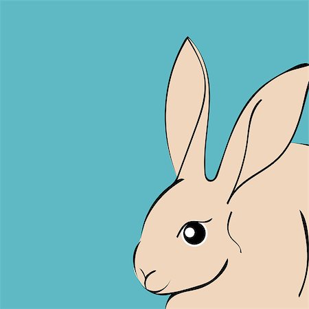 simsearch:400-08933060,k - Easter Rabbit animal cartoon. Vector illustrator Easter Bunny. Foto de stock - Super Valor sin royalties y Suscripción, Código: 400-08933830