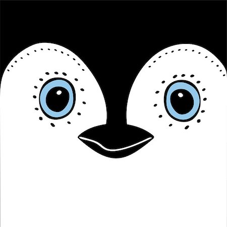 simsearch:400-08933060,k - Penguin Cute animal head  funny cartoon. Vector illustration. Foto de stock - Super Valor sin royalties y Suscripción, Código: 400-08933842