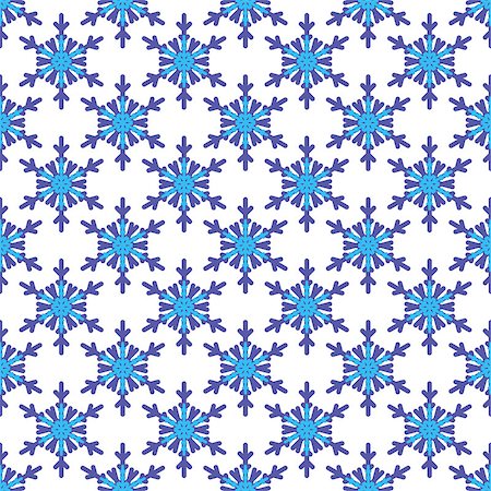 simsearch:400-08814672,k - Seamless pattern with snowflakes on white background. Vector Illustration Stock Photo - Budget Royalty-Free & Subscription, Code: 400-08933986