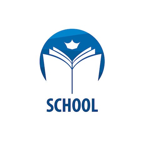 simsearch:400-08415616,k - Abstract logo of books and school. Illustration, vector template Stock Photo - Budget Royalty-Free & Subscription, Code: 400-08954062
