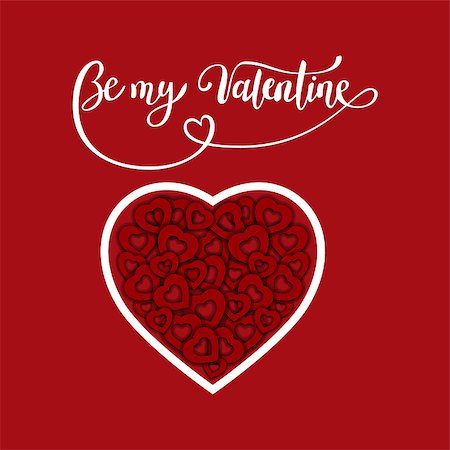 simsearch:400-09170979,k - Be my Valentine. Handwritten text, Valentine s Day, brush pen lettering with heart, vector illustration. Stockbilder - Microstock & Abonnement, Bildnummer: 400-08954137