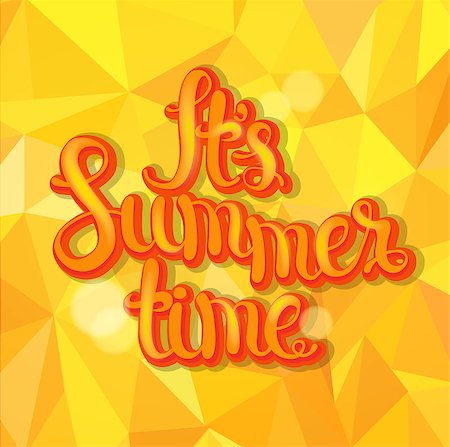 simsearch:400-08371670,k - Summer triangle background with hand made calligraphic inscription. Summer typography design, vector illustration. Stock Photo - Budget Royalty-Free & Subscription, Code: 400-08954209