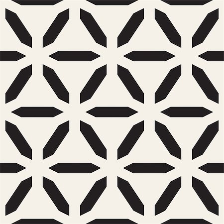 simsearch:400-08415945,k - Cubic Grid Tiling Endless Stylish Texture. Abstract Geometric Background Design. Vector Seamless Black and White Pattern. Stockbilder - Microstock & Abonnement, Bildnummer: 400-08954269