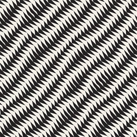 simsearch:400-08415945,k - Hand Drawn Triangle Waves. Abstract Geometric Background Design. Vector Seamless Black and White Pattern. Stockbilder - Microstock & Abonnement, Bildnummer: 400-08954280