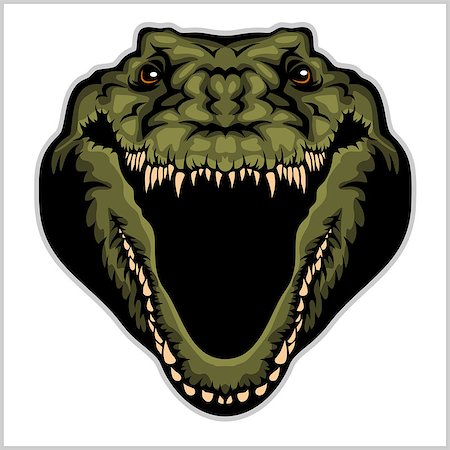 simsearch:400-05680840,k - Angry Alligator Vector Mascot isolated on white Stock Photo - Budget Royalty-Free & Subscription, Code: 400-08954462