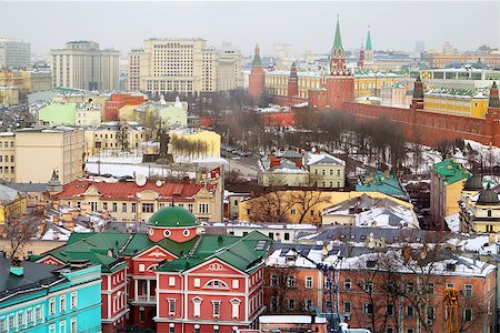 Photo retro beautiful wonderful winter Moscow Kremlin Stock Photo - Budget Royalty-Free & Subscription, Code: 400-08954510