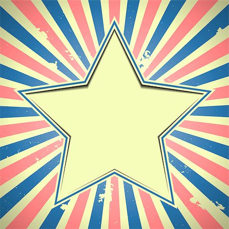 simsearch:400-07626725,k - detailed illustration of a star over a grungy patriotic striped background, eps 10 vector Stockbilder - Microstock & Abonnement, Bildnummer: 400-08955006