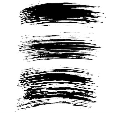 simsearch:400-05153010,k - Black ink vector brush strokes background. Vector illustration. Grunge texture Photographie de stock - Aubaine LD & Abonnement, Code: 400-08955028