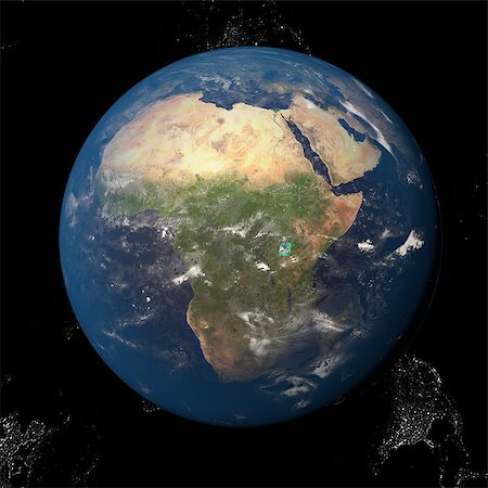 simsearch:400-04474126,k - The Earth from space showing Africa 3d render illustration. Other orientations available. Stock Photo - Budget Royalty-Free & Subscription, Code: 400-08955123