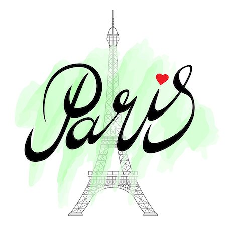 simsearch:400-08014075,k - Eiffel tower isolated vector illustration, it is easy to edit and change. Stock Photo - Budget Royalty-Free & Subscription, Code: 400-08955283
