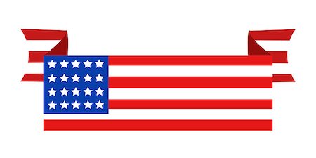 USA flag in style vector Stock Photo - Budget Royalty-Free & Subscription, Code: 400-08955504