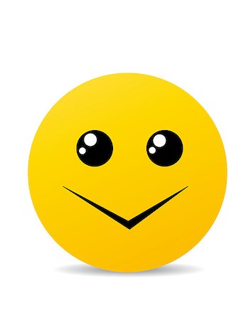simsearch:400-05946517,k - Modern yellow laughing happy smile Foto de stock - Royalty-Free Super Valor e Assinatura, Número: 400-08955514