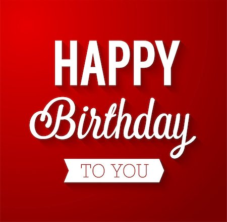 simsearch:400-08647286,k - Happy birthday typographic design. Vector illustration. Foto de stock - Super Valor sin royalties y Suscripción, Código: 400-08955851