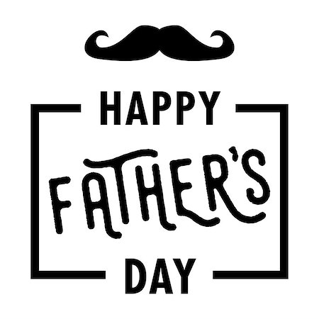 simsearch:400-08966203,k - Happy Father's Day vector card with mustache Foto de stock - Super Valor sin royalties y Suscripción, Código: 400-08955875