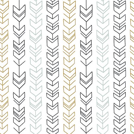 drawn baby - Seamless hand drawn geometric tribal pattern. Vector navajo design illustration. Stock Photo - Budget Royalty-Free & Subscription, Code: 400-08956095