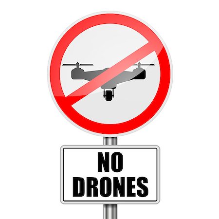 simsearch:877-08129456,k - detailed illustration of a red attention No Drones sign, eps10 vector Photographie de stock - Aubaine LD & Abonnement, Code: 400-08956137