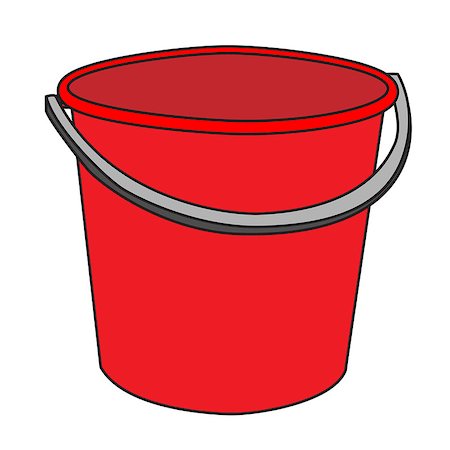 domestic housework cartoon - Illustration of Isolated Cartoon Bucket. Vector EPS 8. Stock Photo - Budget Royalty-Free & Subscription, Code: 400-08956364