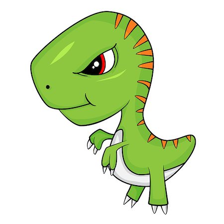 simsearch:400-08956391,k - Illustration of Cute Cartoon of Baby T-Rex Dinosaur. Vector EPS 10. Stock Photo - Budget Royalty-Free & Subscription, Code: 400-08956395