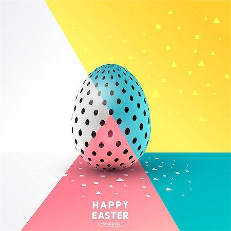 A easter Egg abstract design. Vector illustration Stock Photo - Budget Royalty-Free & Subscription, Code: 400-08956761