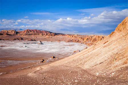 Valle de la Luna landscape in San Pedro de Atacama, Chile Photographie de stock - Aubaine LD & Abonnement, Code: 400-08956846
