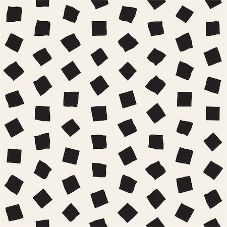 simsearch:400-08403491,k - Stylish Doodle Scattered Shapes. Artistic Hand Drawn Texture. Vector Seamless Black And White Freehand Pattern Foto de stock - Super Valor sin royalties y Suscripción, Código: 400-08956958