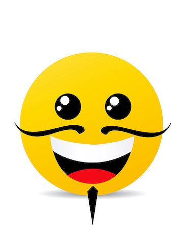 simsearch:400-08619521,k - Modern yellow laughing happy smile Foto de stock - Super Valor sin royalties y Suscripción, Código: 400-08957292