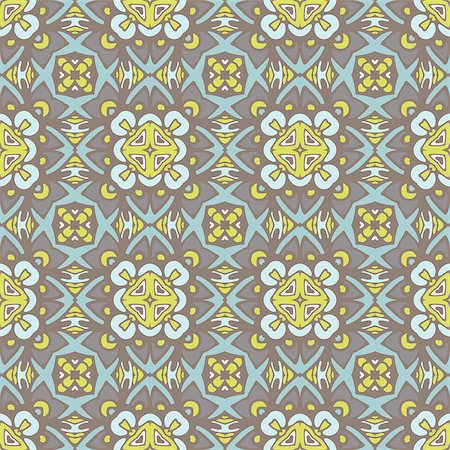 simsearch:400-09049403,k - Seamless abstract tiled pattern vector. Geometric classical damask ornament Photographie de stock - Aubaine LD & Abonnement, Code: 400-08957553