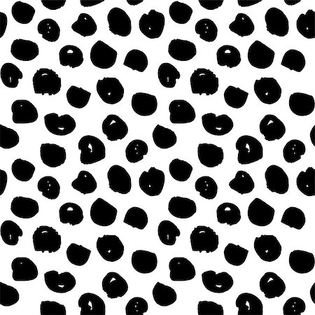 simsearch:400-08403491,k - Dots Handdrawn Seamless Pattern. Vector Illustration of Grunge Tileable Background. Foto de stock - Super Valor sin royalties y Suscripción, Código: 400-08957589