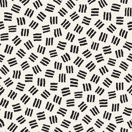 simsearch:400-08957079,k - Vector Seamless Pattern. Abstract Background With Scattered Geometric Shapes. Monochrome Hand Drawn Texture Fotografie stock - Microstock e Abbonamento, Codice: 400-08957769