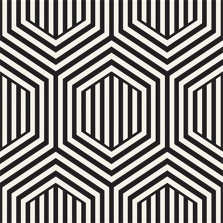 simsearch:400-09045556,k - Vector Seamless Pattern. Modern Geometric Texture. Repeating Lattice Abstract Background. Linear Grid From Striped Hexagonal Elements. Stockbilder - Microstock & Abonnement, Bildnummer: 400-08957789