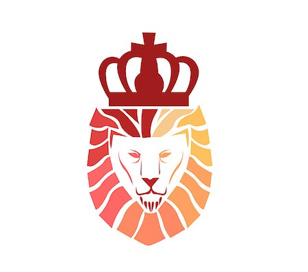 Lion face logo Stock Photo - Budget Royalty-Free & Subscription, Code: 400-08958110