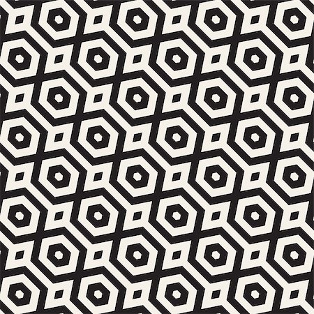 simsearch:400-09045556,k - Vector Seamless Pattern. Modern Geometric Texture. Repeating Lattice Abstract Background. Linear Grid From Striped Hexagonal Elements. Stockbilder - Microstock & Abonnement, Bildnummer: 400-08958661