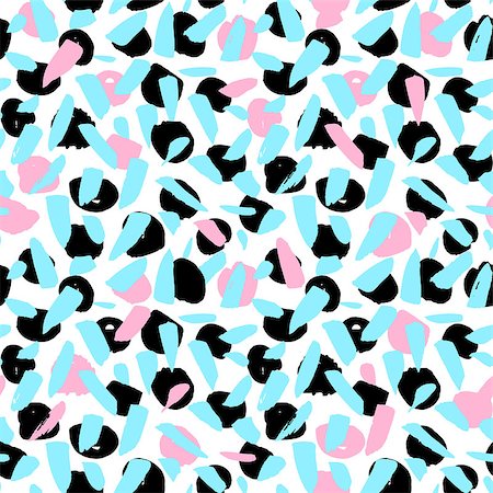 Trendy Blots Seamless Pattern. Vector Illustration of 80s Style Tile Hipster Background. Stock Photo - Budget Royalty-Free & Subscription, Code: 400-08958817