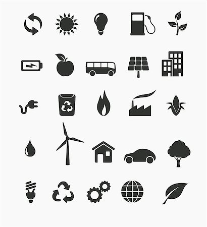 simsearch:400-08553864,k - Vector illustration of renewable energy icon set Stock Photo - Budget Royalty-Free & Subscription, Code: 400-08958878