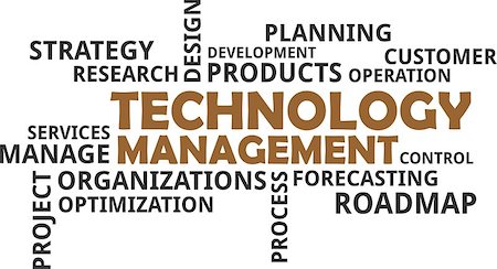 A word cloud of technology management related items Stock Photo - Budget Royalty-Free & Subscription, Code: 400-08958929