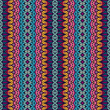 ethnic tribal festive pattern for fabric. Abstract geometric colorful seamless pattern ornamental. Mexican design Stockbilder - Microstock & Abonnement, Bildnummer: 400-08959575