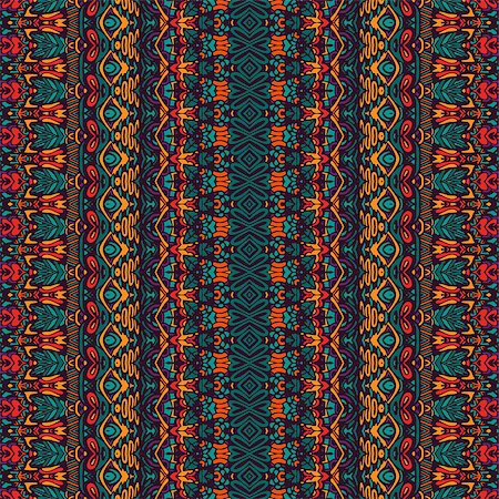 simsearch:400-09049403,k - ethnic tribal festive pattern for fabric. Abstract geometric colorful seamless pattern ornamental. Mexican design Photographie de stock - Aubaine LD & Abonnement, Code: 400-08959570