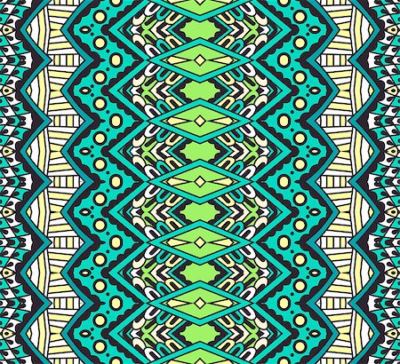 simsearch:400-08997727,k - green geometric boho indian stylestriped pattern for fabric Photographie de stock - Aubaine LD & Abonnement, Code: 400-08959588