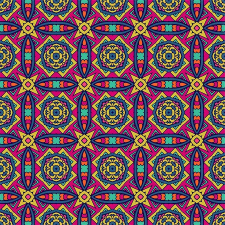 simsearch:400-08616384,k - ethnic pattern for fabric. Abstract geometric mosaic vintage seamless pattern ornamental. Stockbilder - Microstock & Abonnement, Bildnummer: 400-08959581