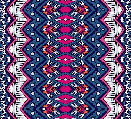 simsearch:400-09049403,k - ethnic tribal festive pattern for fabric. Abstract geometric colorful seamless pattern ornamental. Mexican design Photographie de stock - Aubaine LD & Abonnement, Code: 400-08959599