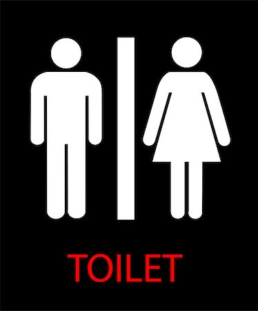 Women's and Men's Toilets Stock Photo - Budget Royalty-Free & Subscription, Code: 400-08959813