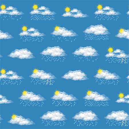 sleet - Meteorology Seamless Background, Illustrating Various Natural Weather Phenomena, Cloudy, Storm, Snow, Sleet and Hail. Eps10 Contains Transparencies. Vector Stock Photo - Budget Royalty-Free & Subscription, Code: 400-08964694