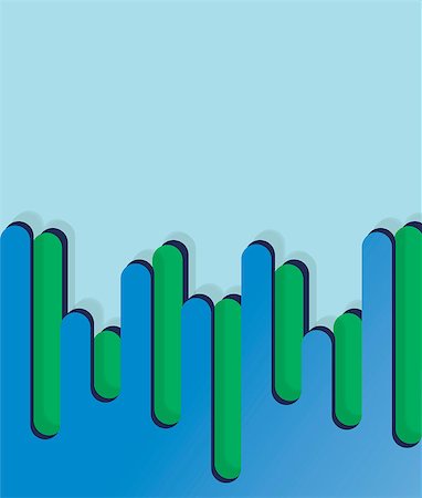 stokkoval (artist) - Blue and green plastic comb on a blue background. Vector abstract illustration background Foto de stock - Super Valor sin royalties y Suscripción, Código: 400-08964722